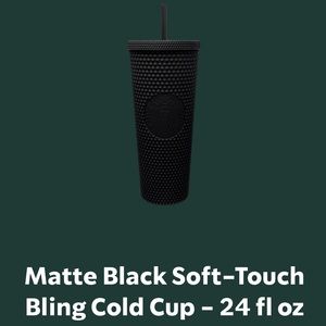 Limited Edition Starbucks matte black studded tumbler